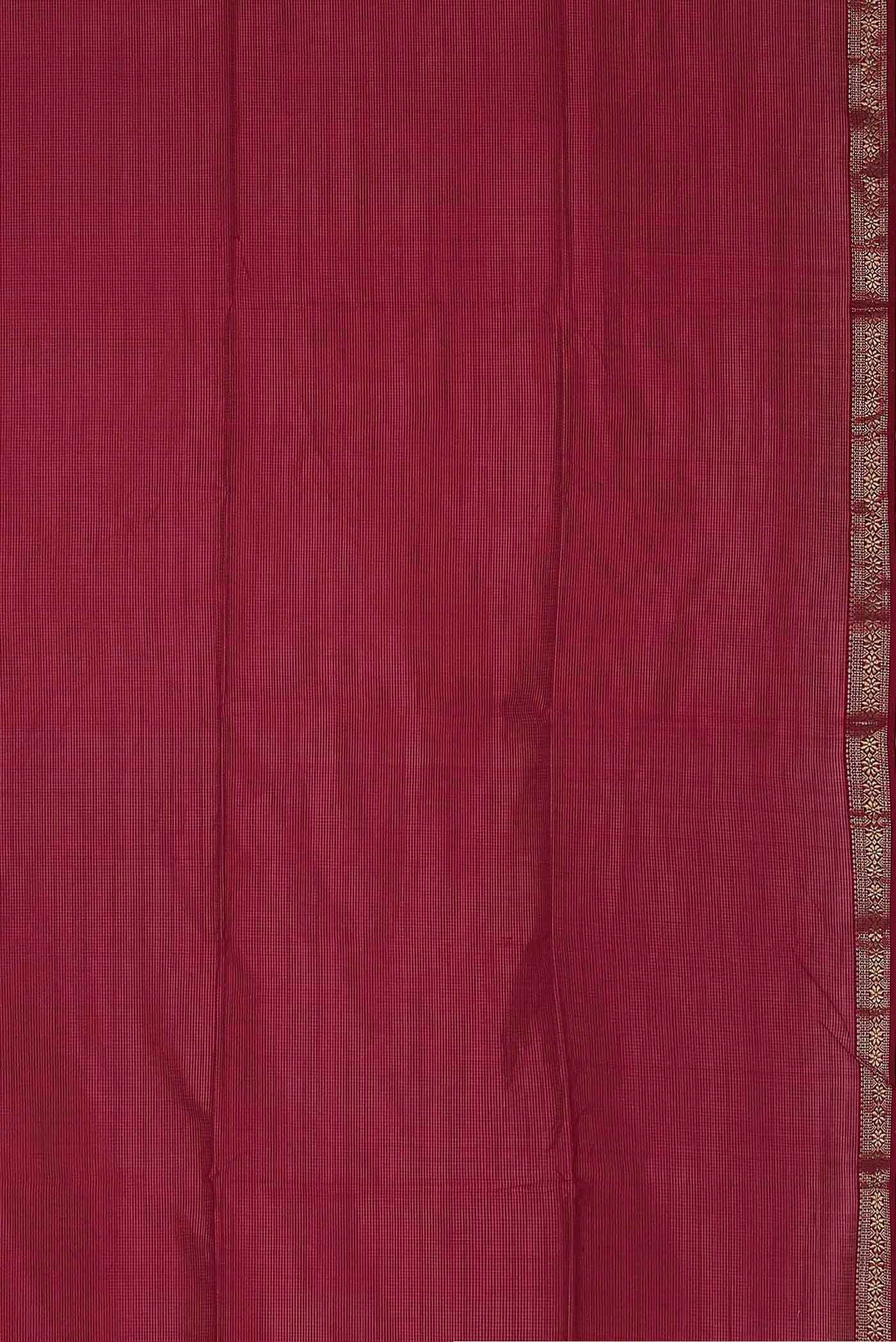 Red Maheshwari Silk Cotton Saree