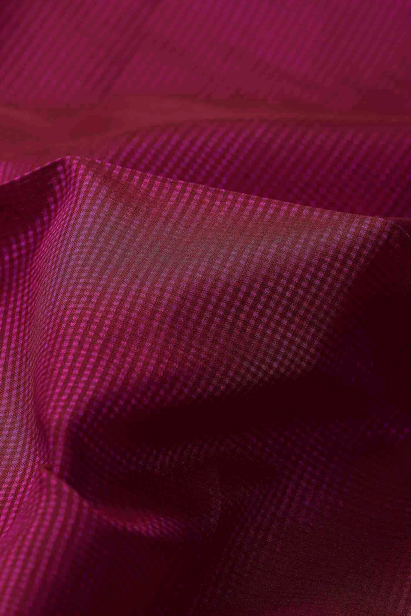 Red Maheshwari Silk Cotton Saree