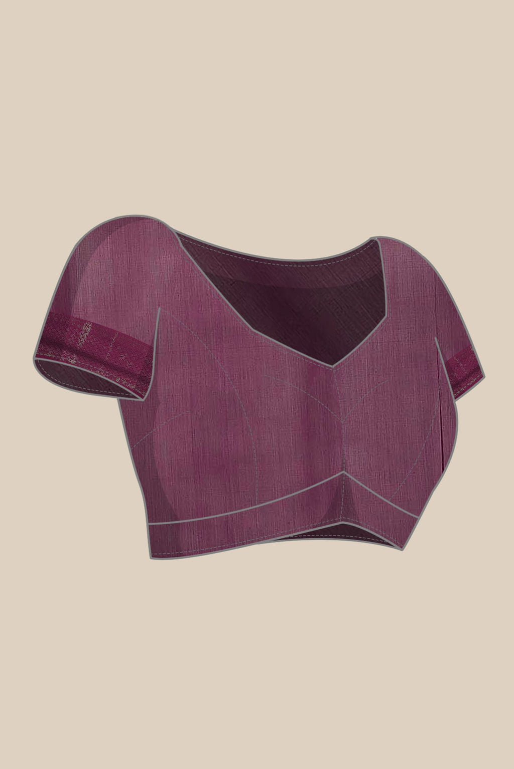 Magenta Maheshwari Silk Cotton Saree