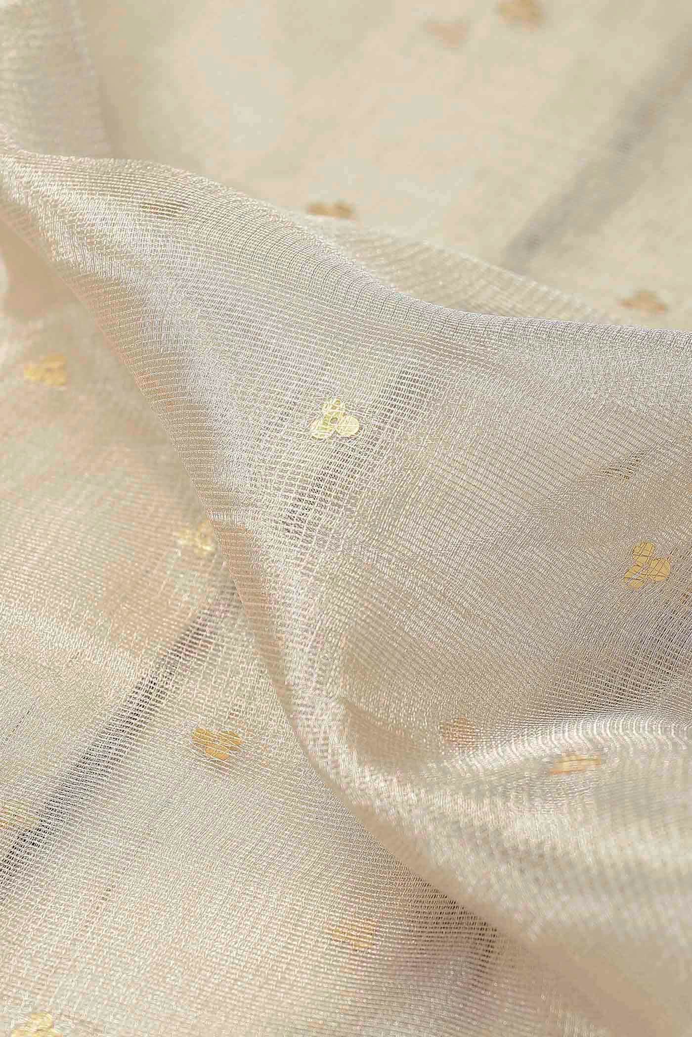Cream Bhagalpuri Tussar Silk Saree