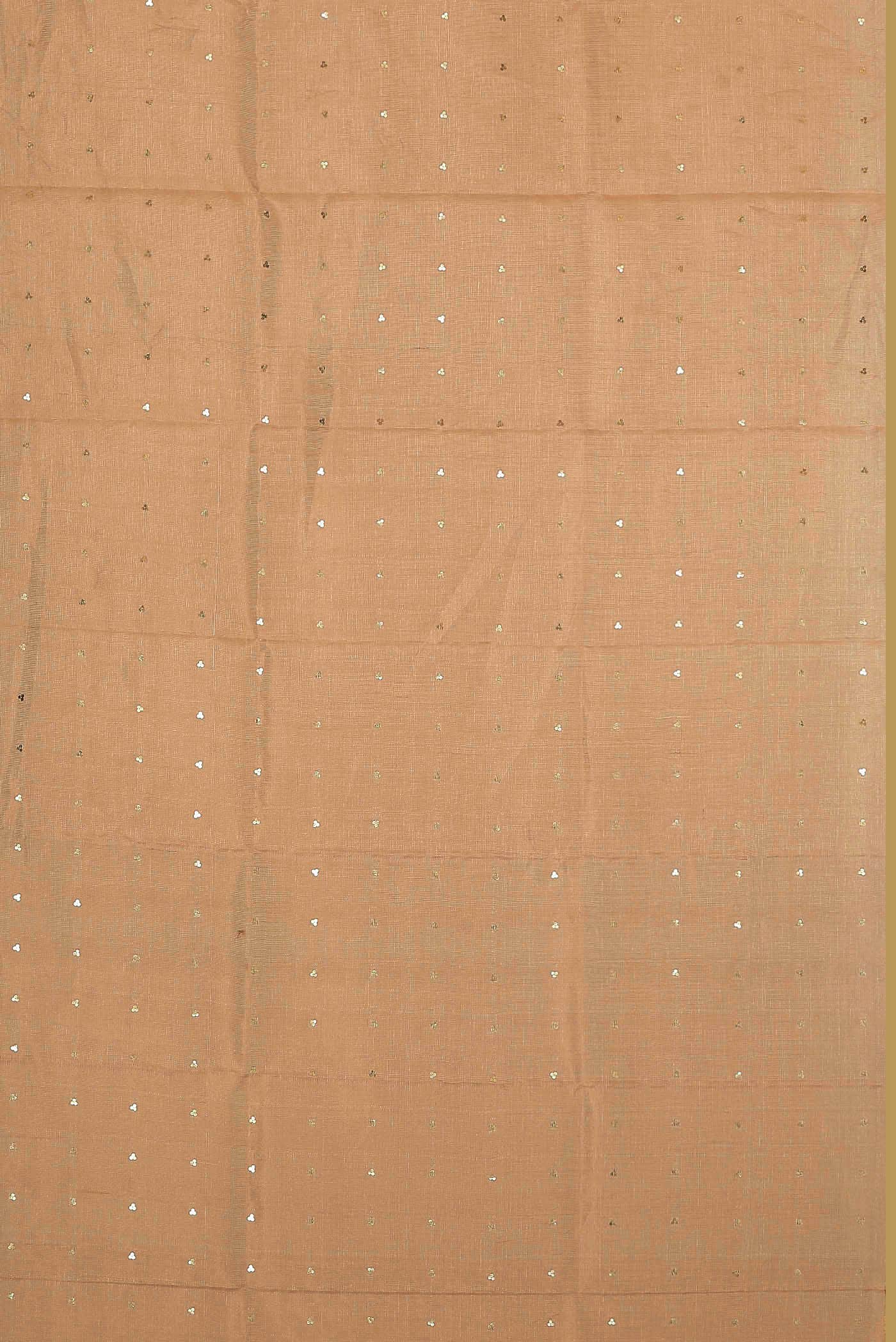 Peach Bhagalpuri Tussar Silk Saree