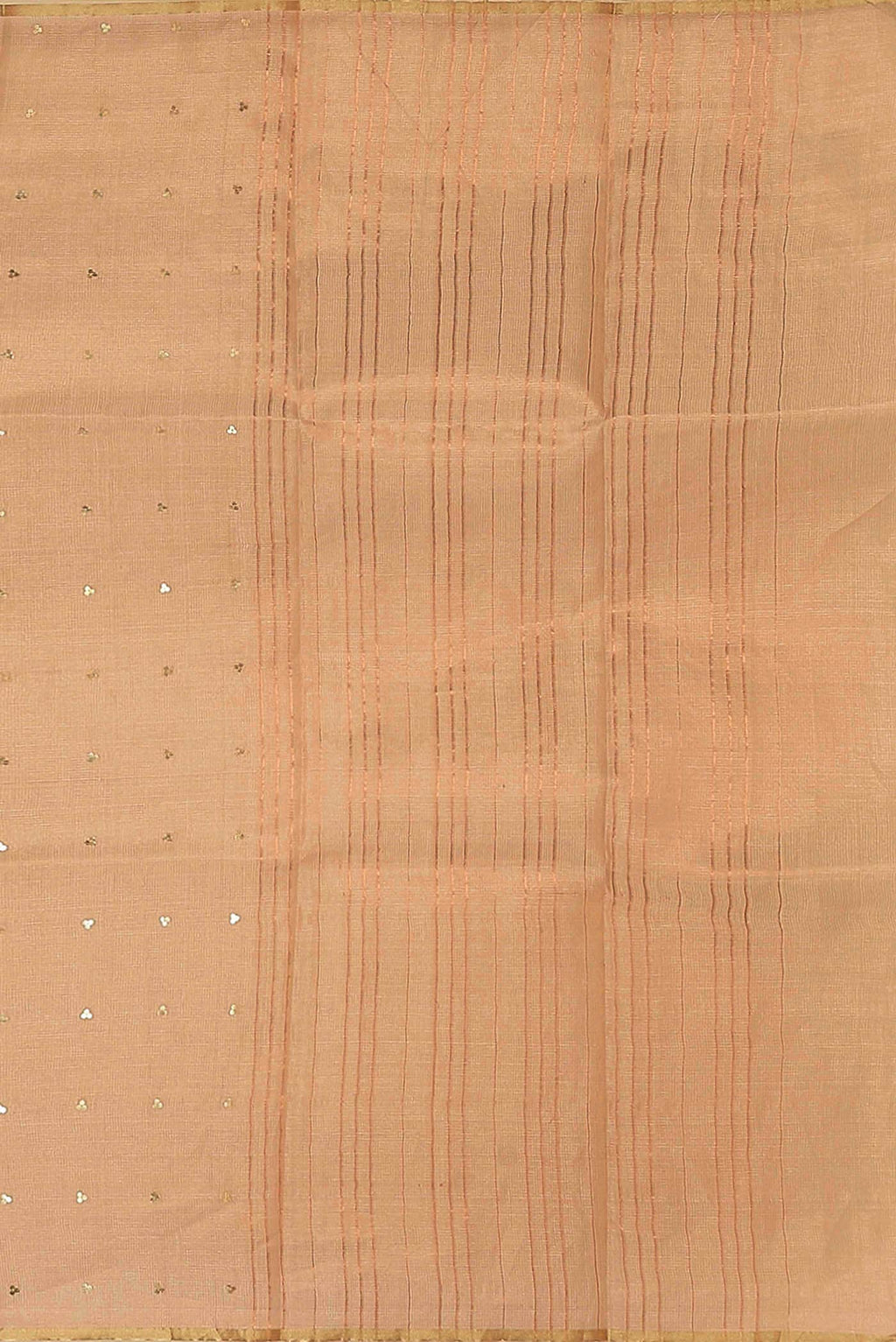 Peach Bhagalpuri Tussar Silk Saree