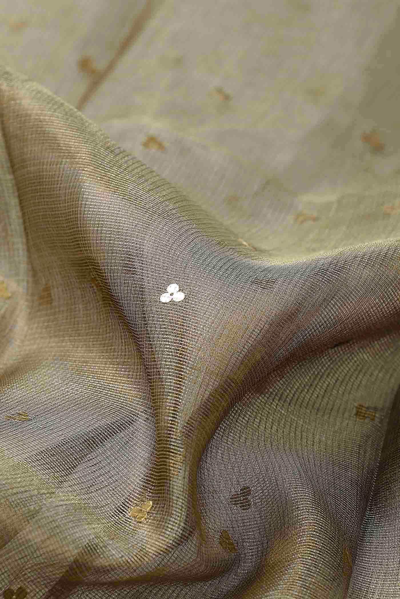 Gold Bhagalpuri Tussar Silk Saree