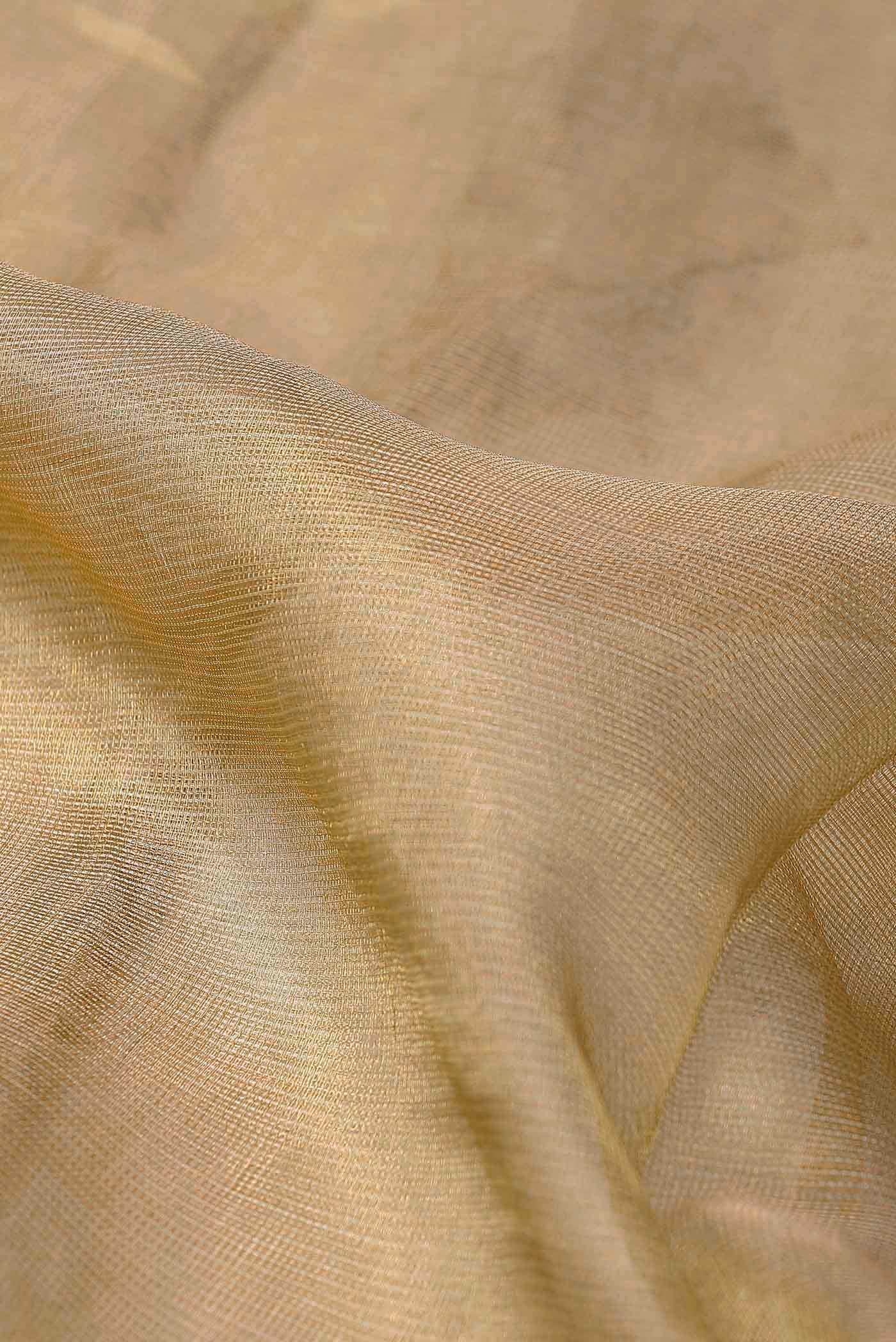Gold Bhagalpuri Tussar Silk Saree