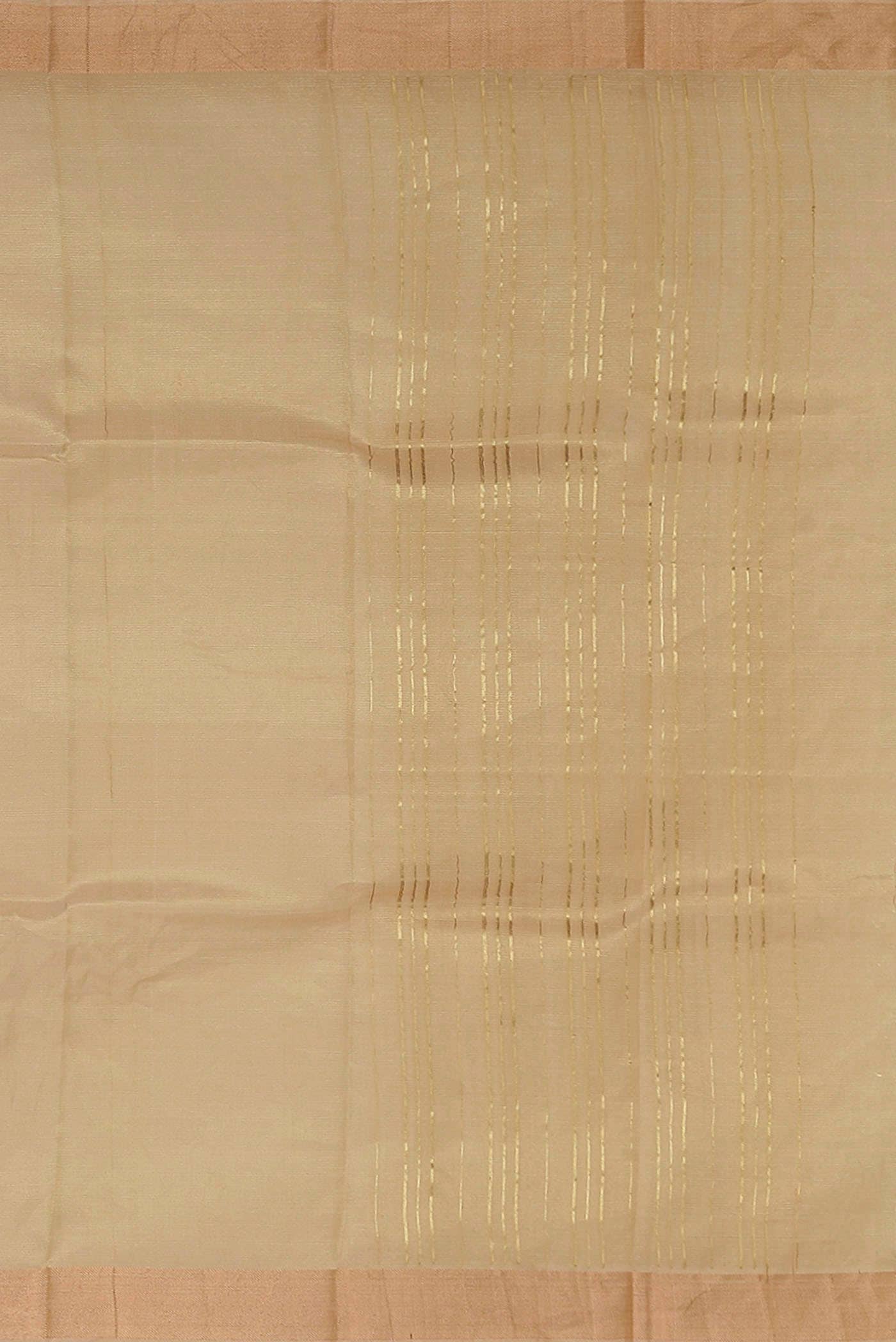 Gold Bhagalpuri Tussar Silk Saree