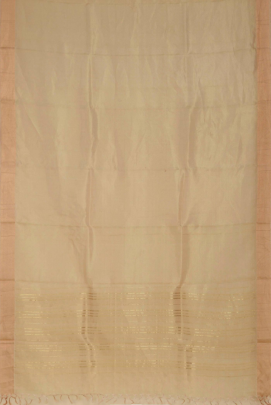 Gold Bhagalpuri Tussar Silk Saree