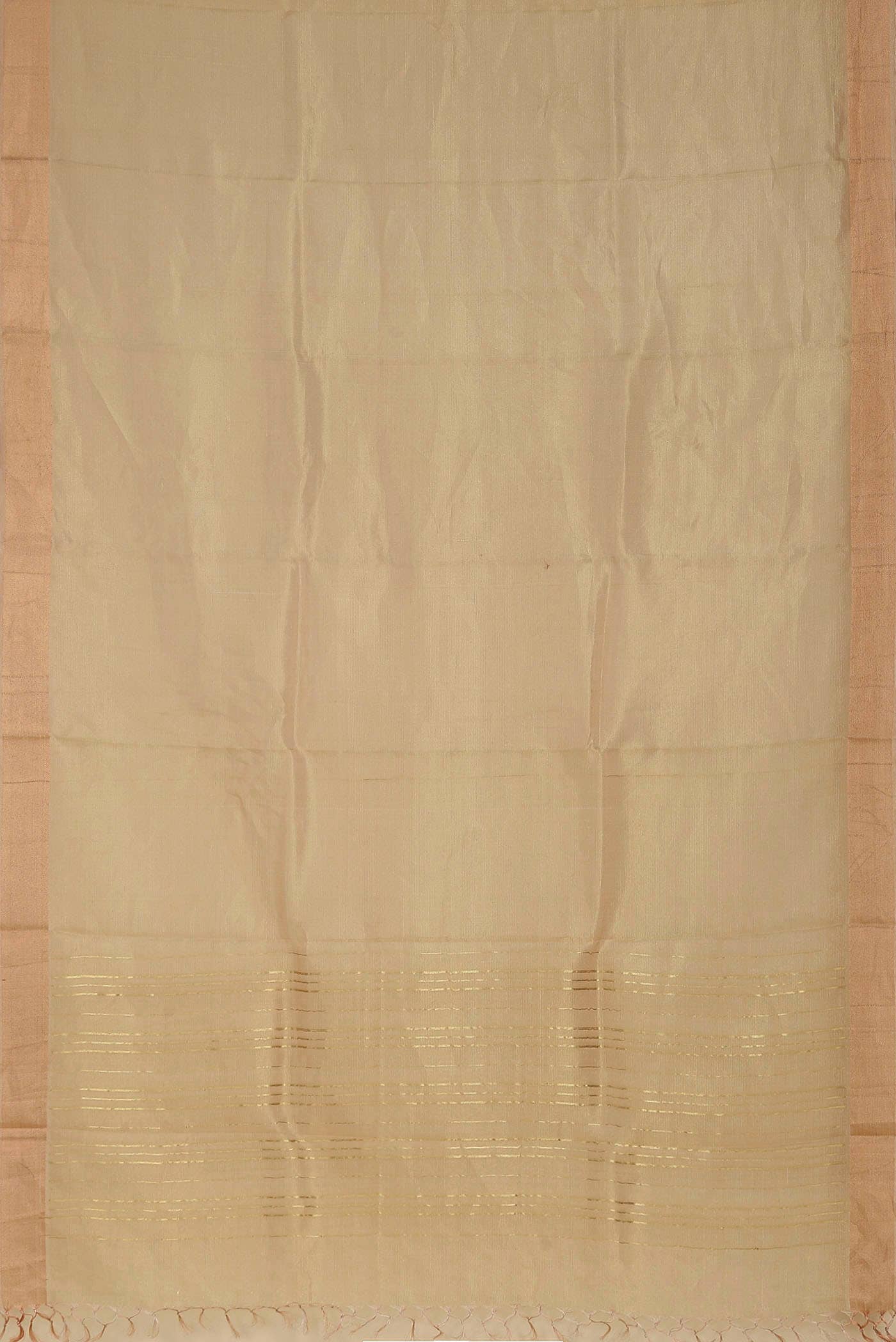 Gold Bhagalpuri Tussar Silk Saree