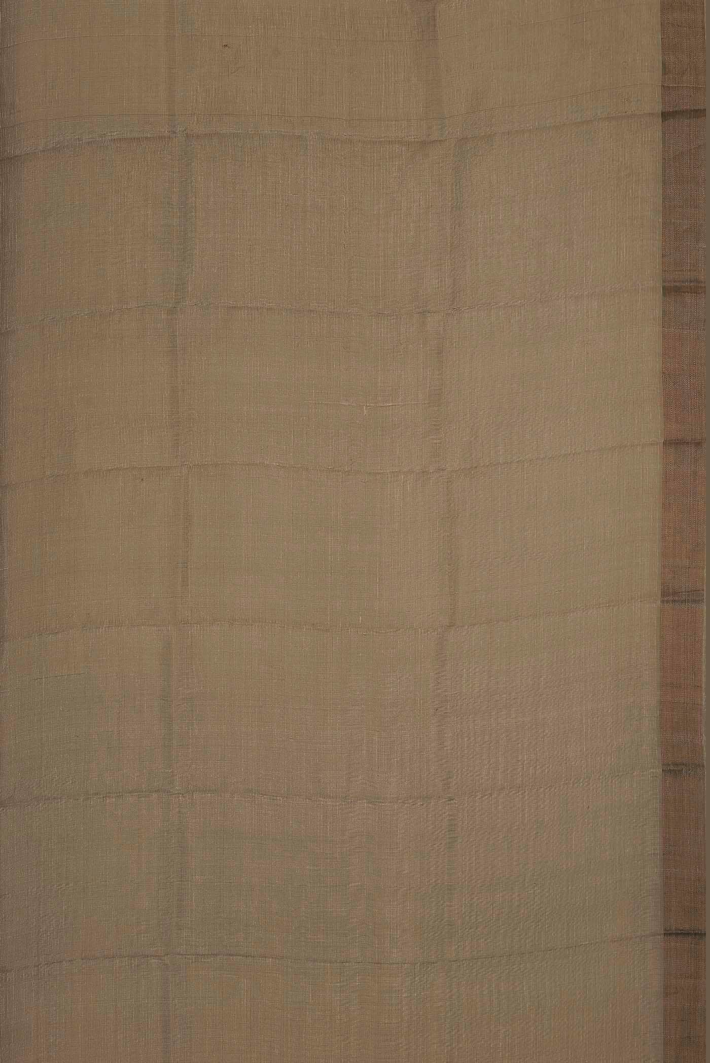 Beige Bhagalpuri Tussar Silk Saree