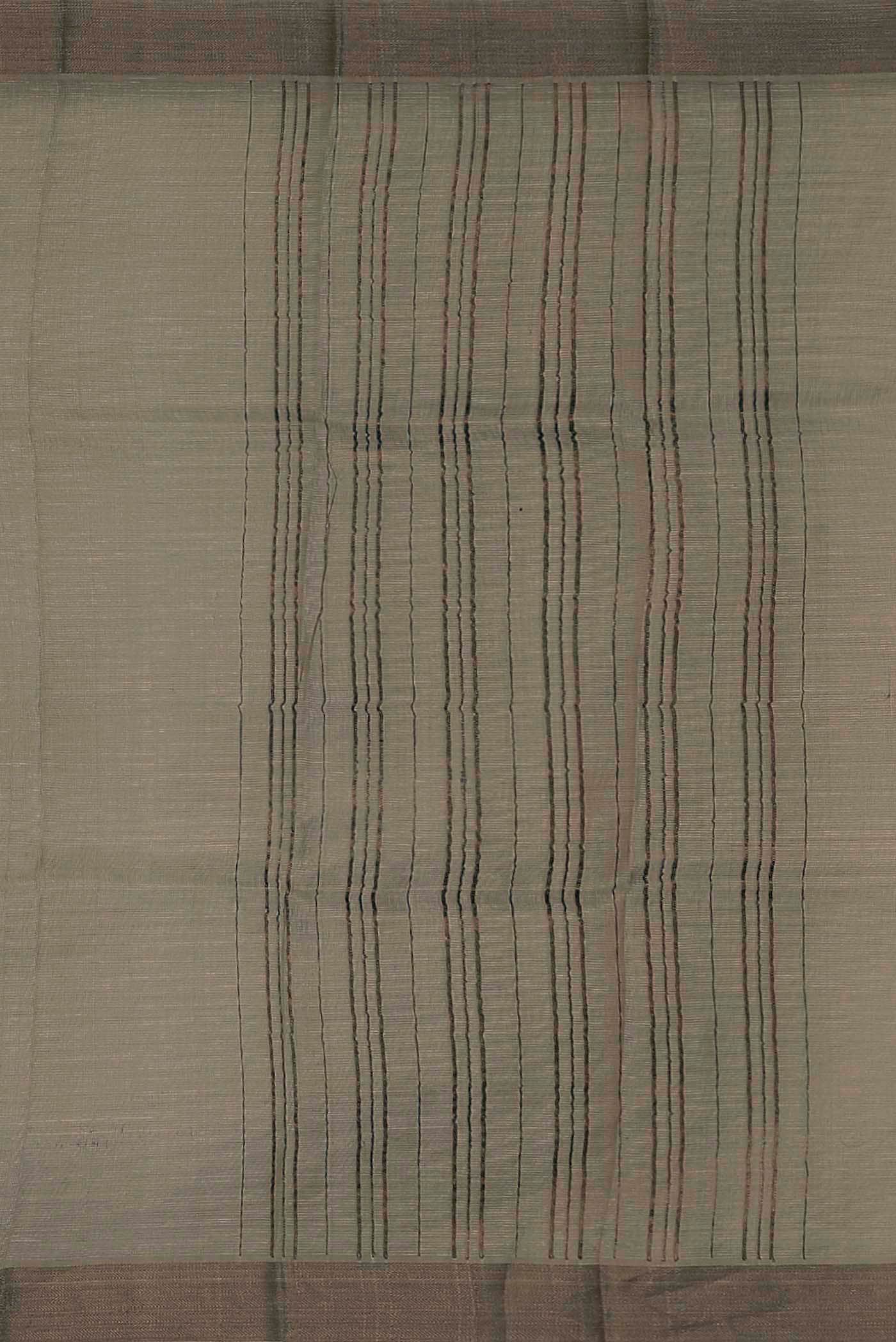 Beige Bhagalpuri Tussar Silk Saree