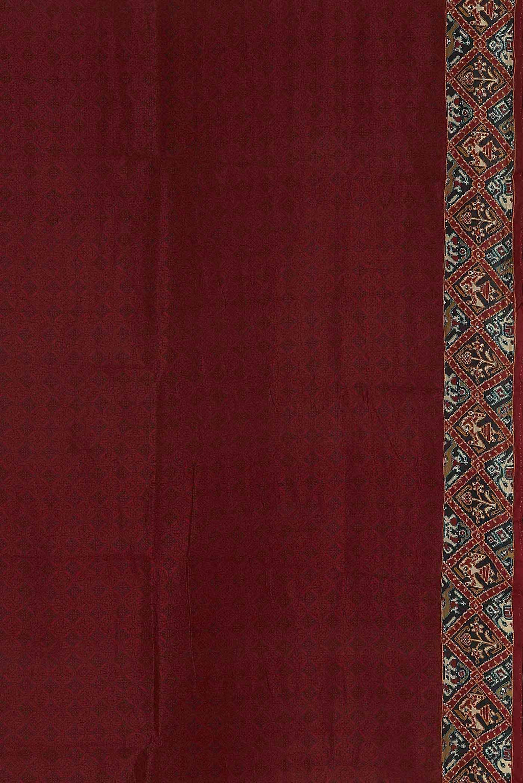Maroon Raw Silk Saree