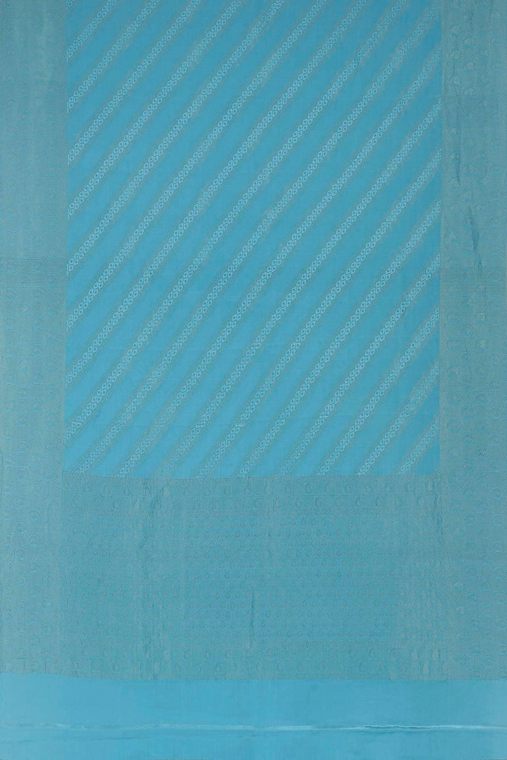 Sky Blue Mysore Crepe Saree