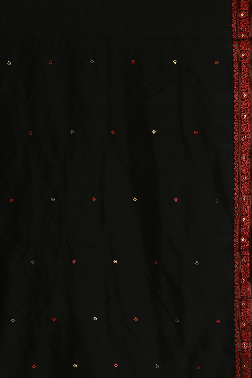 Black Assam Silk Saree