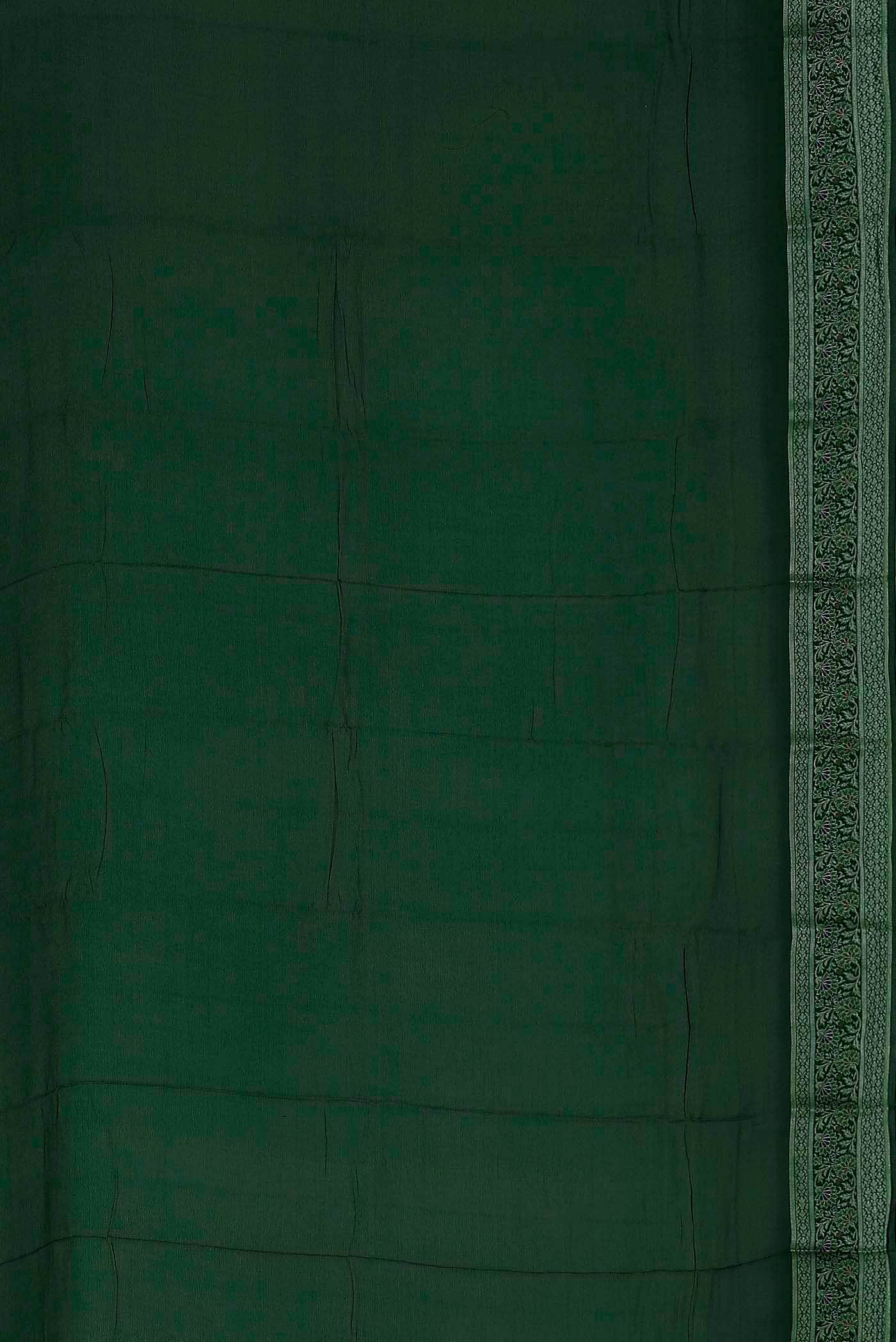 Green Banarasi Georgette Saree