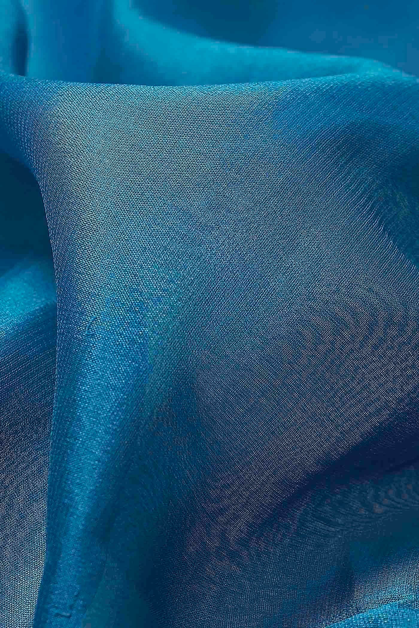Blue Banarasi Georgette Saree