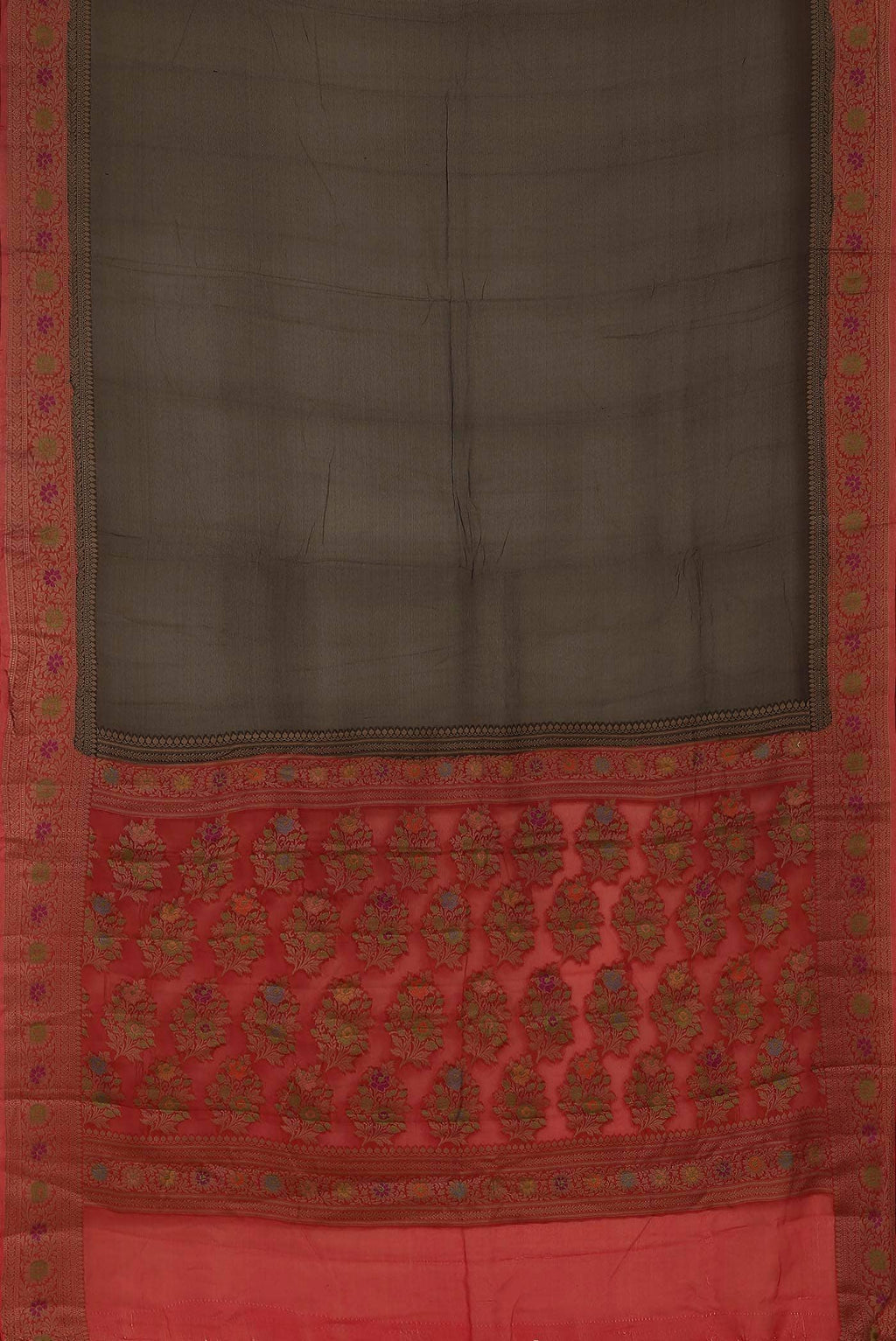 Black Banarasi Georgette Saree
