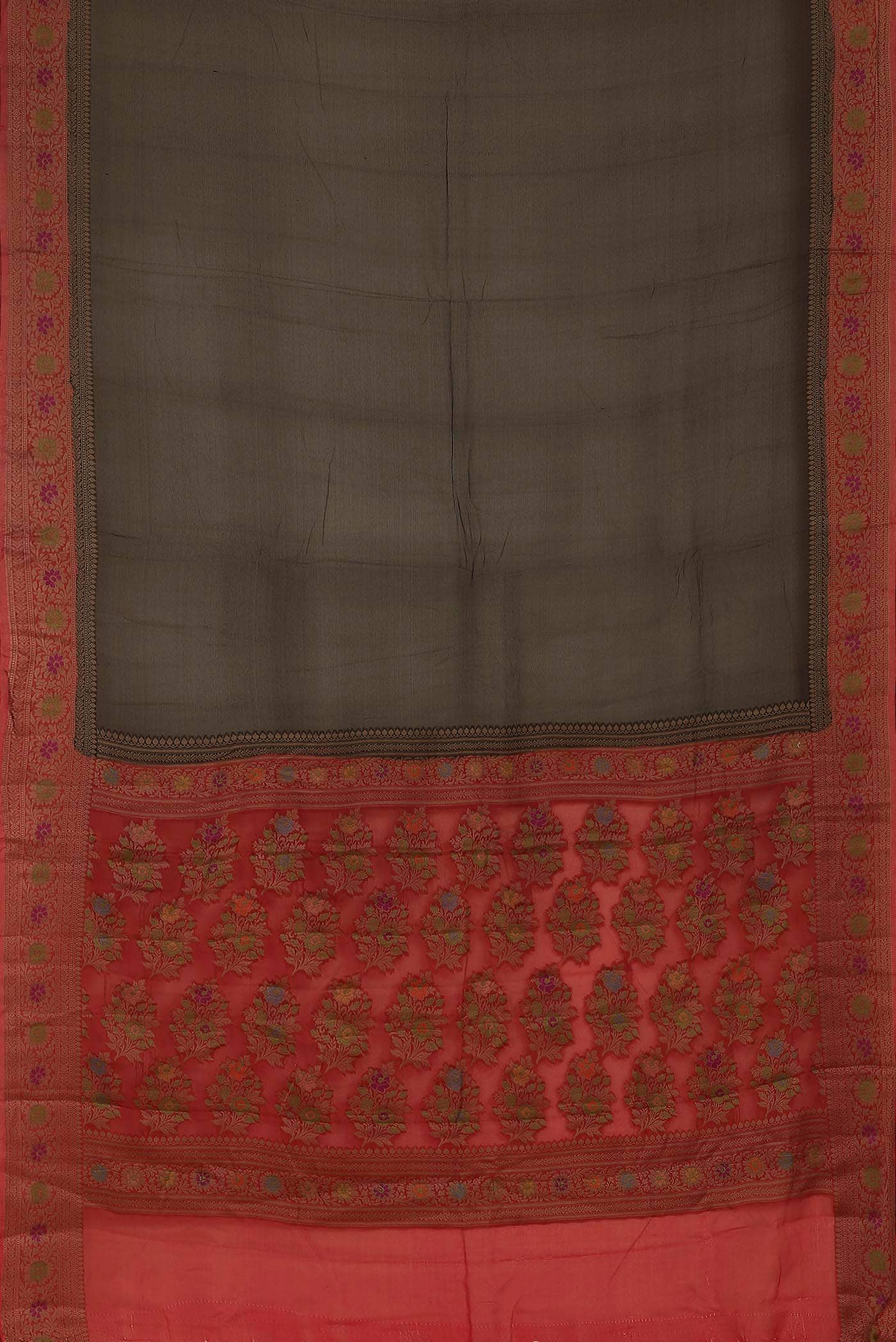 Black Banarasi Georgette Saree