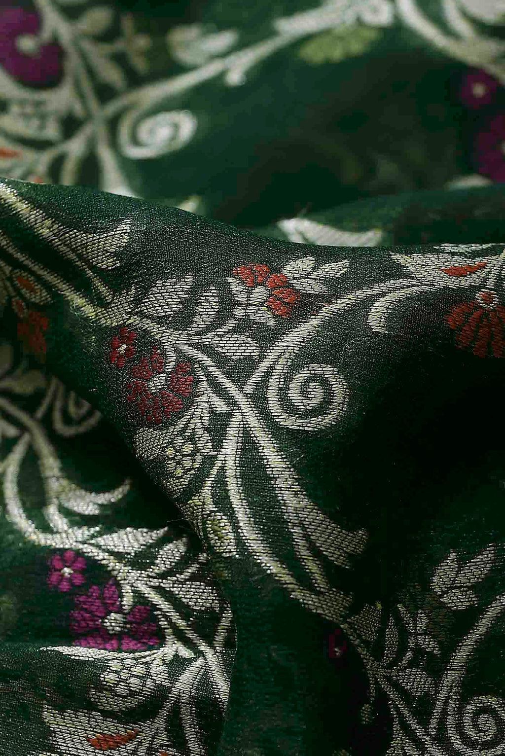 Green Banarasi Georgette Saree