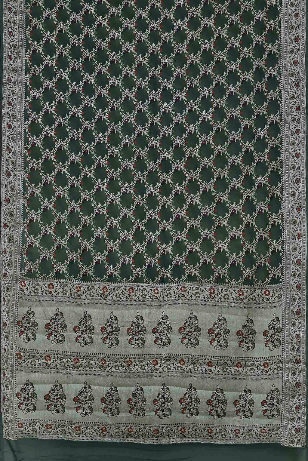 Green Banarasi Georgette Saree