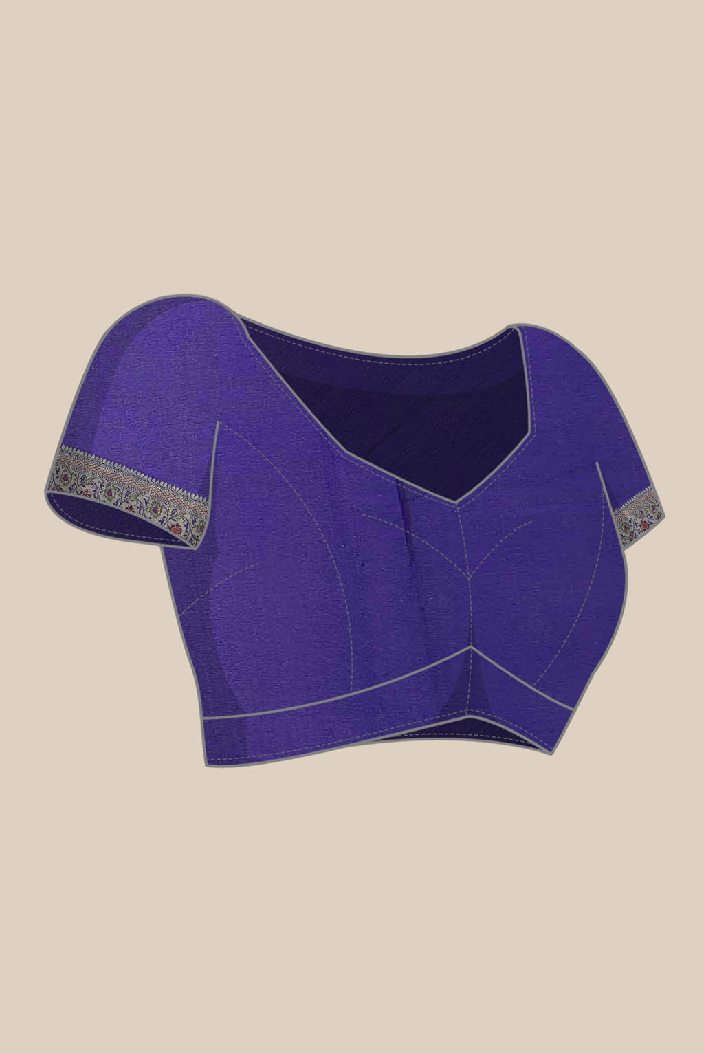 Blue Banarasi Georgette Saree