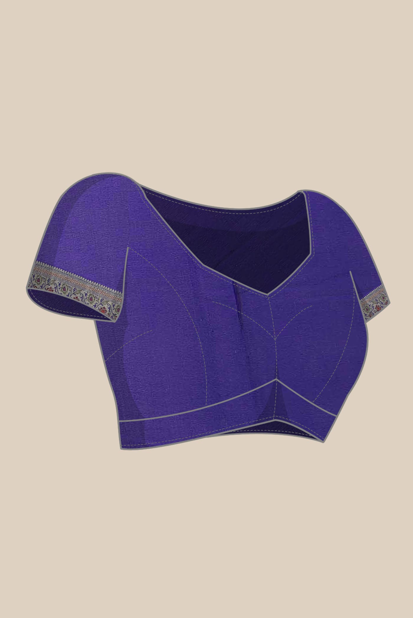 Blue Banarasi Georgette Saree