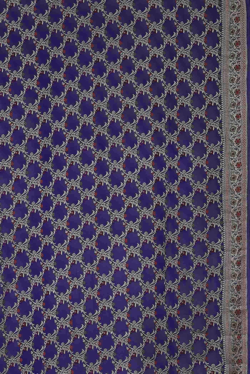 Blue Banarasi Georgette Saree