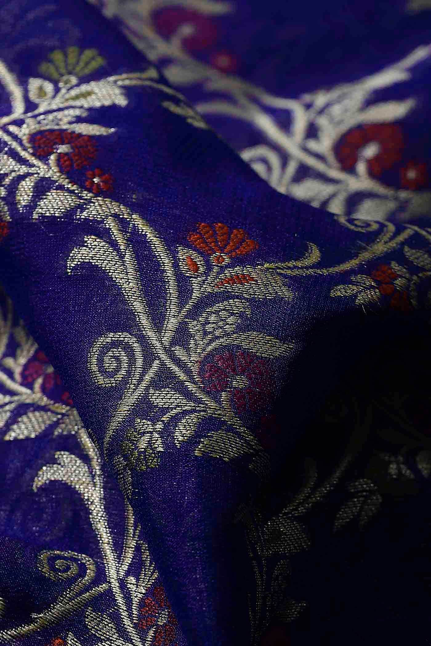 Blue Banarasi Georgette Saree