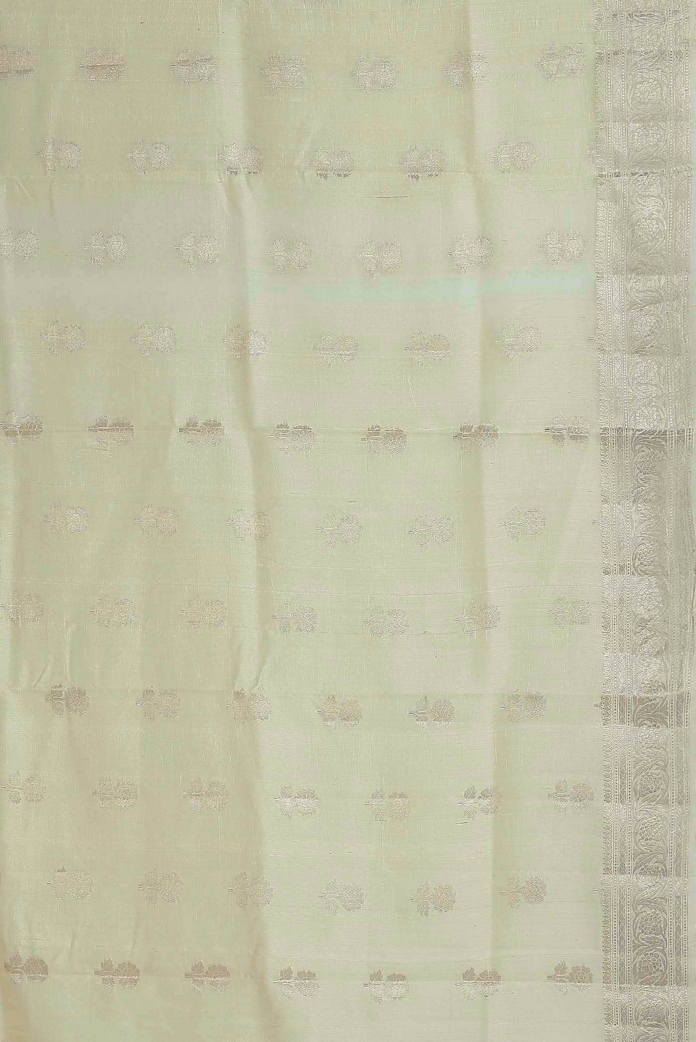 Beige Banarasi Tussar Silk Saree