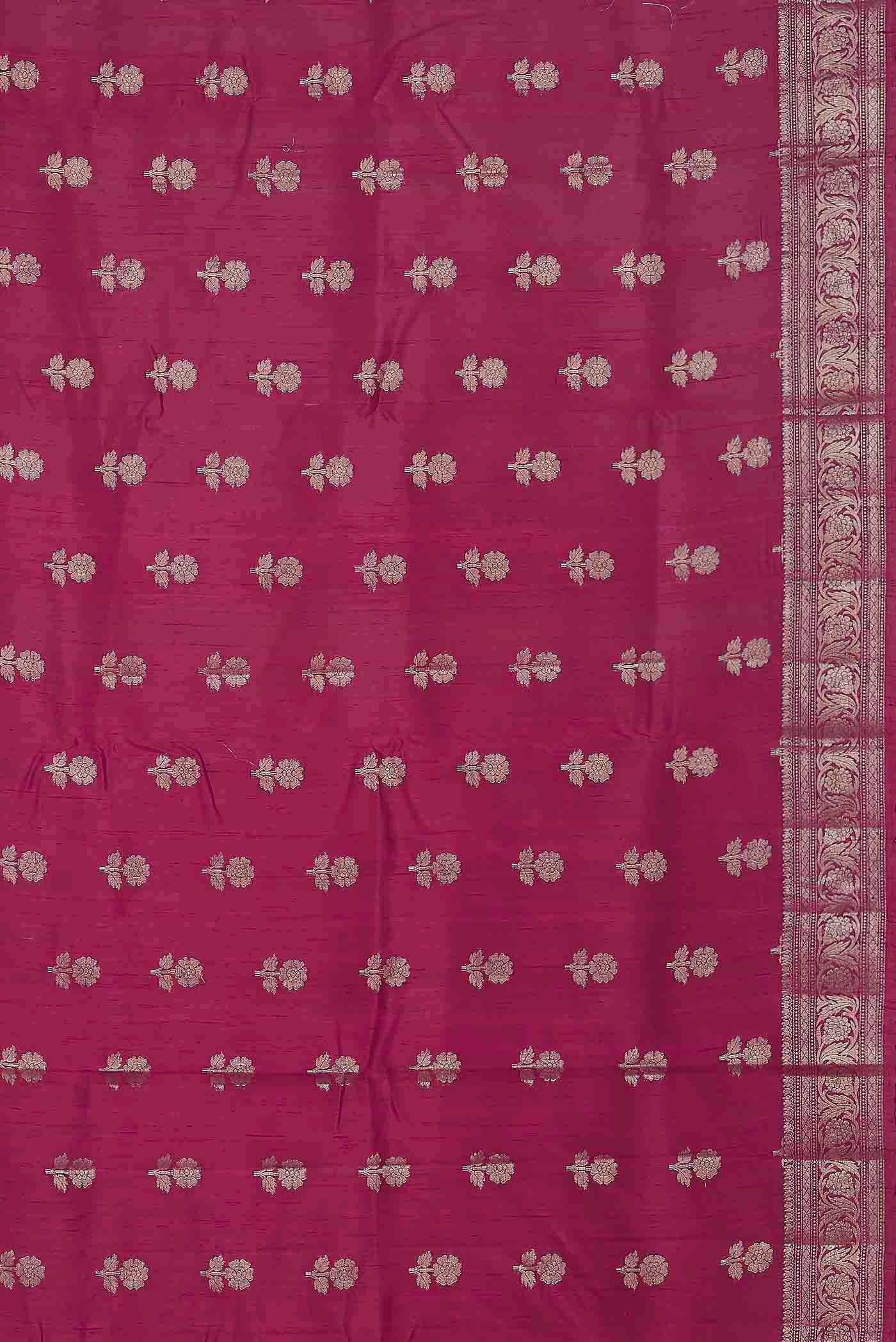 Pink Raw Silk Saree