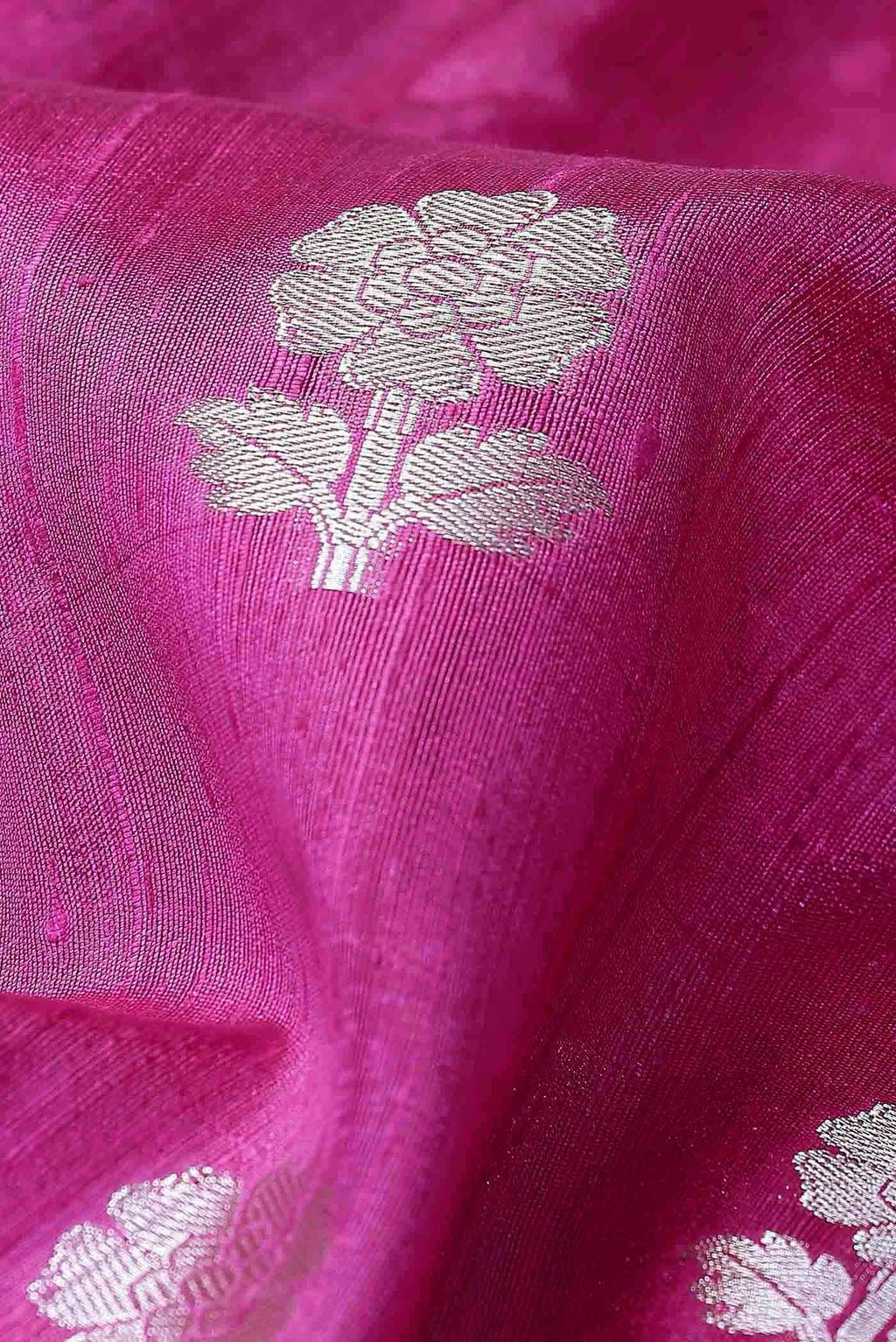 Pink Raw Silk Saree