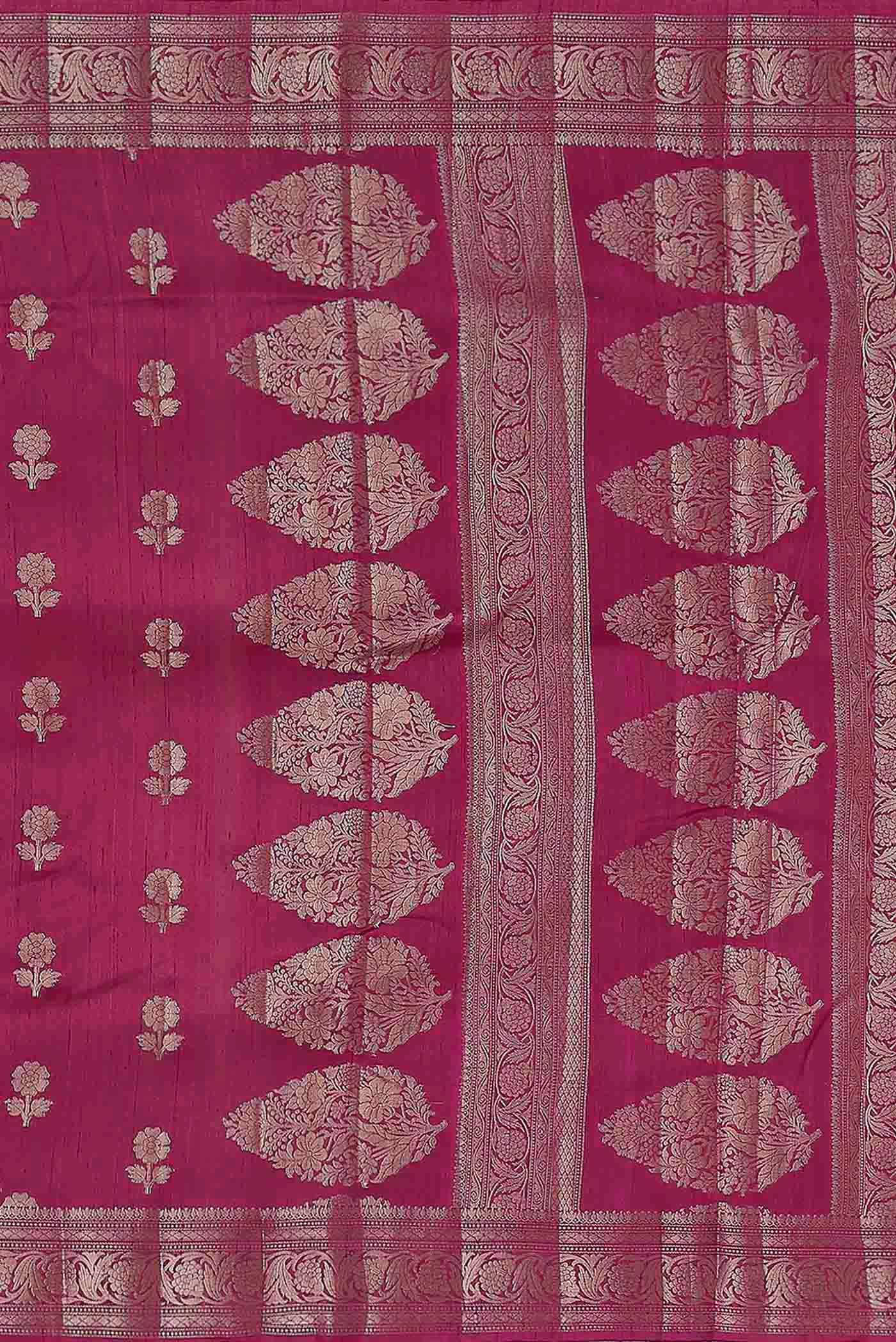 Pink Raw Silk Saree