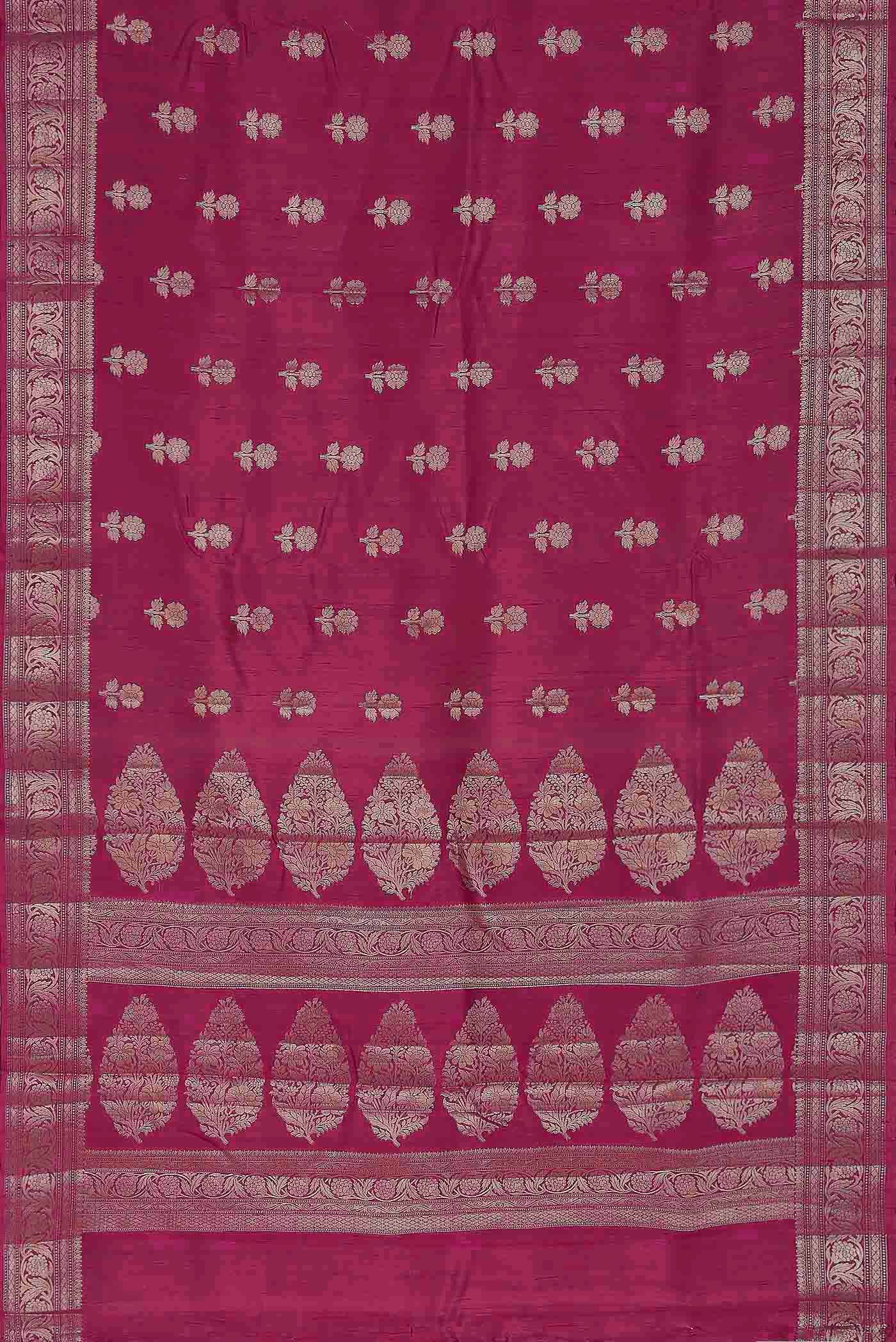 Pink Raw Silk Saree
