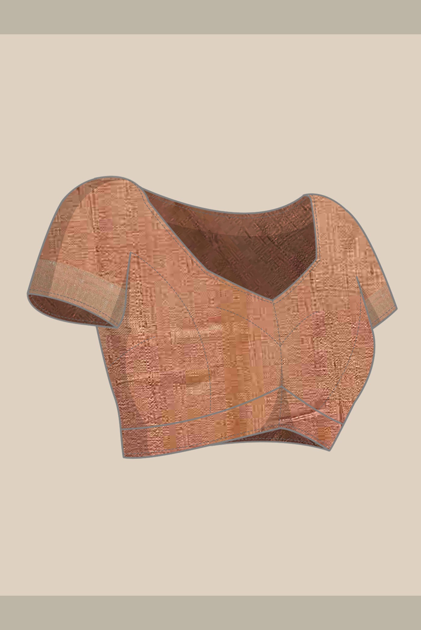Coral Raw Silk Saree