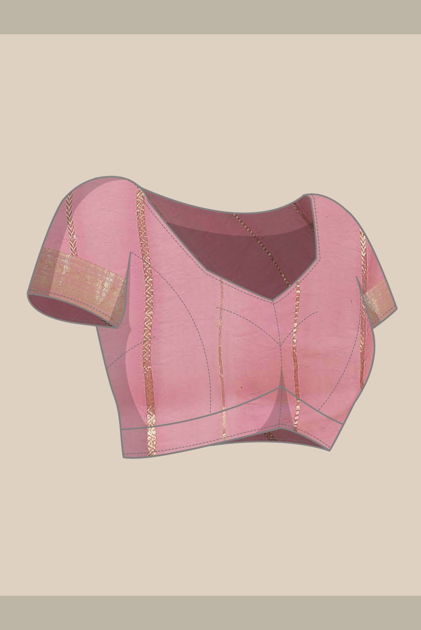 Pink Organza Silk Saree