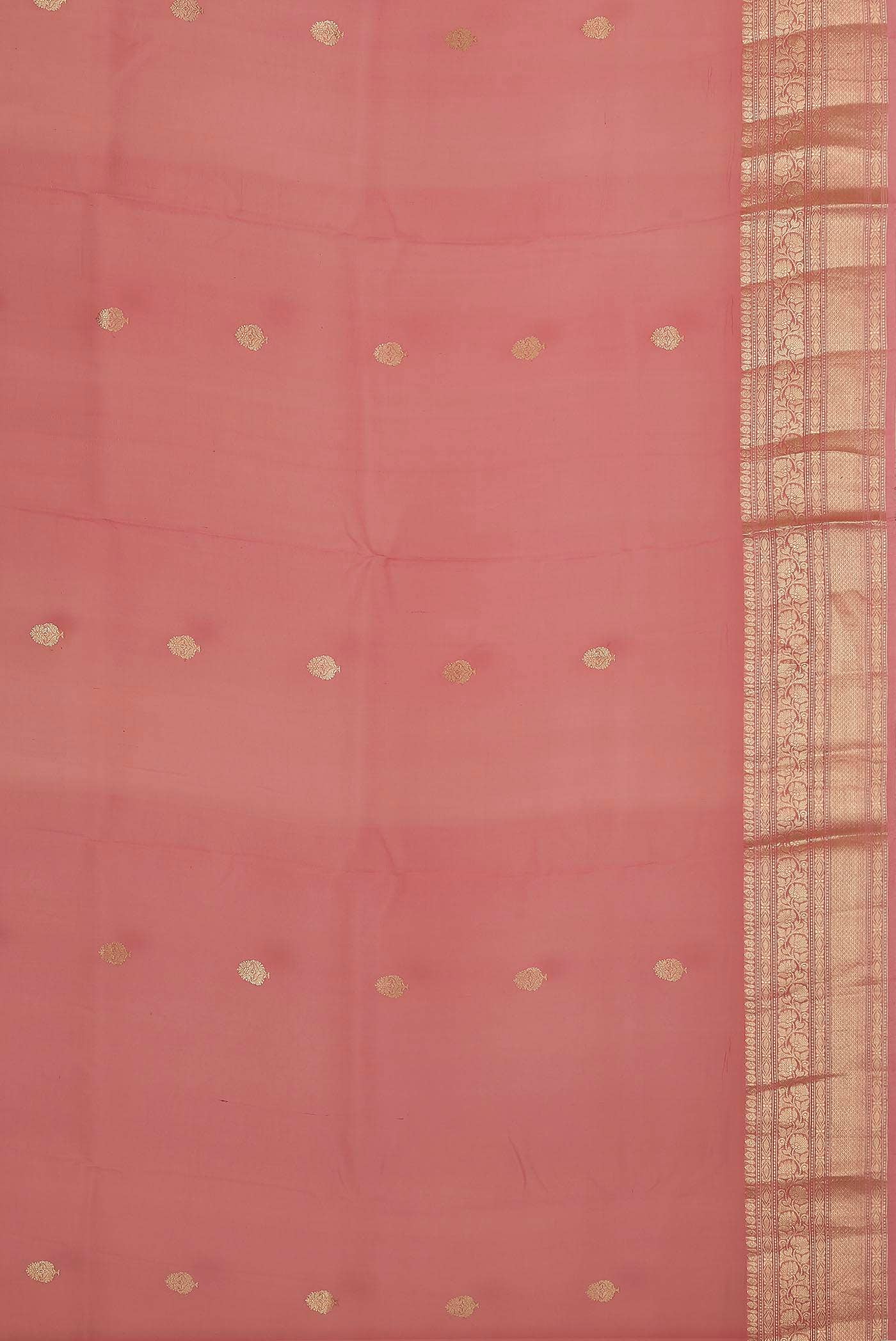 Pink Organza Silk Saree