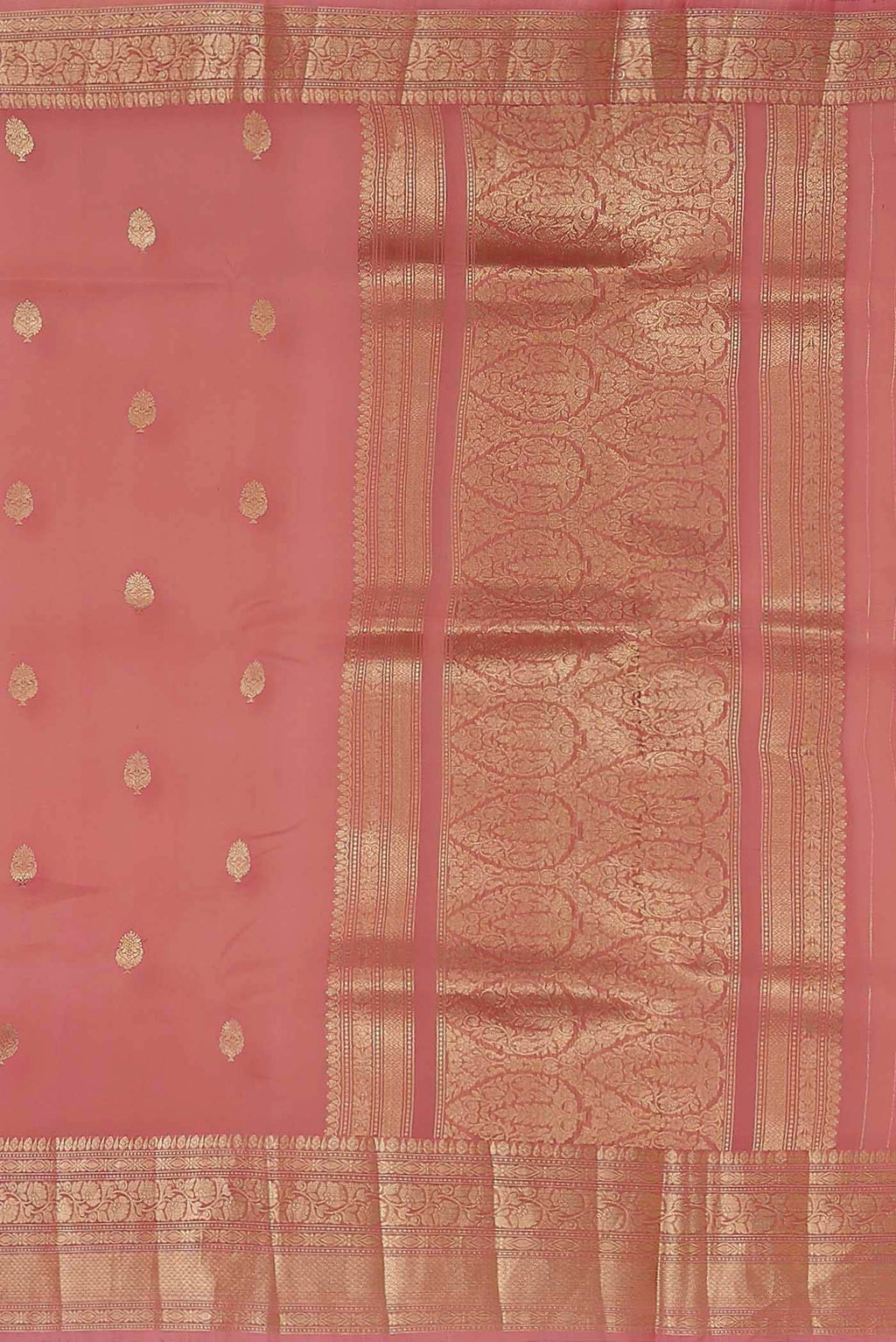 Pink Organza Silk Saree