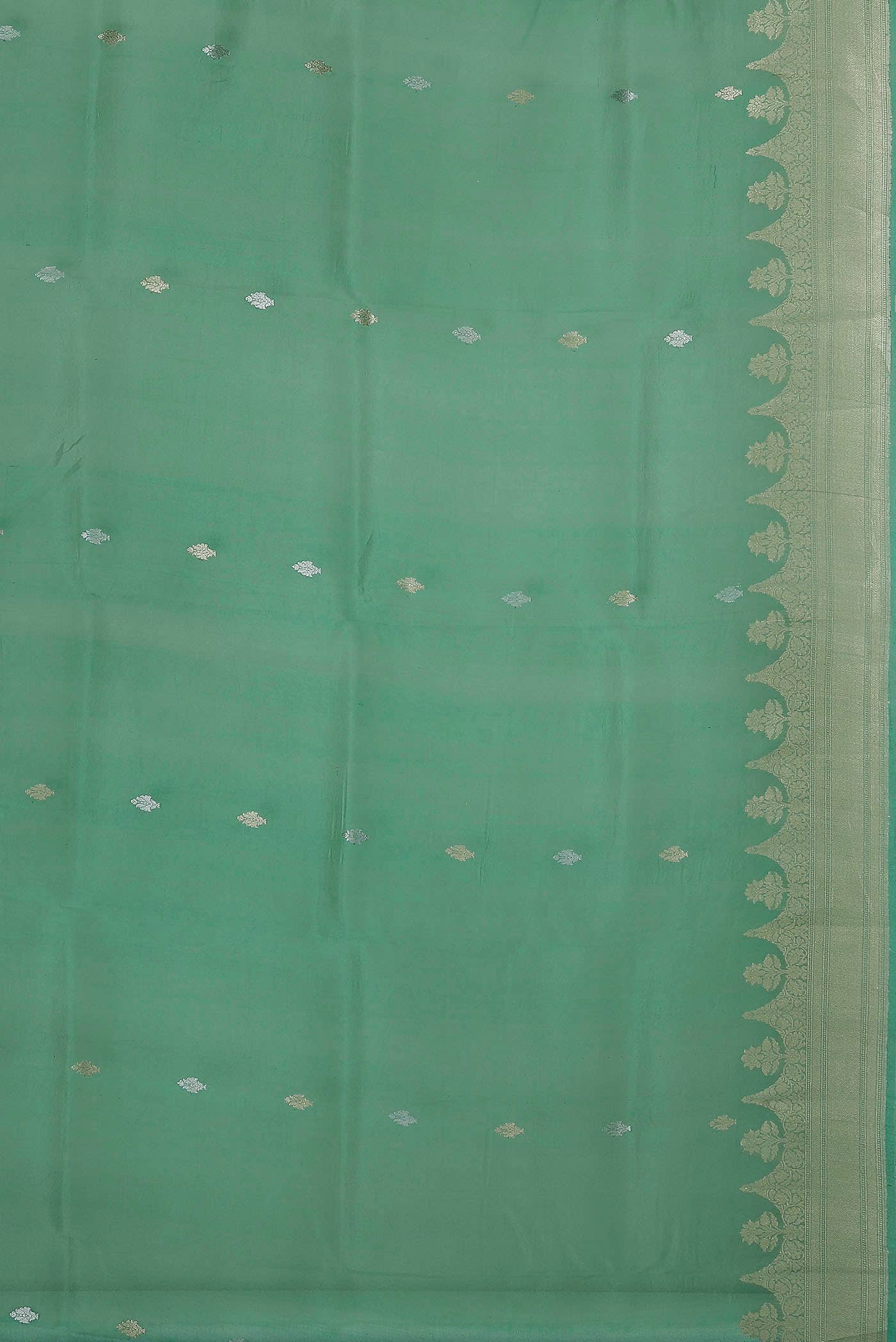 Green Organza Silk Saree