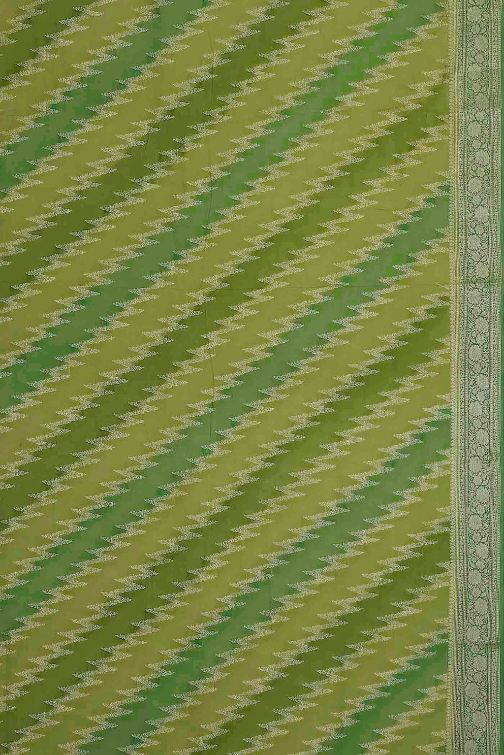 Green Banarasi Georgette Saree