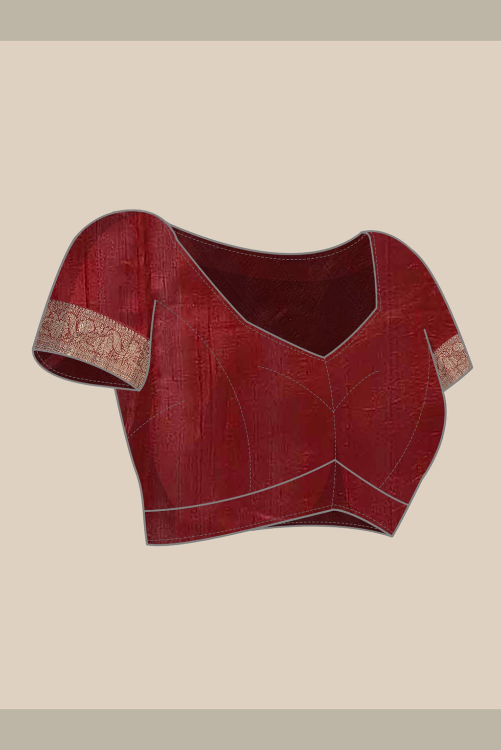 Red Raw Silk Saree