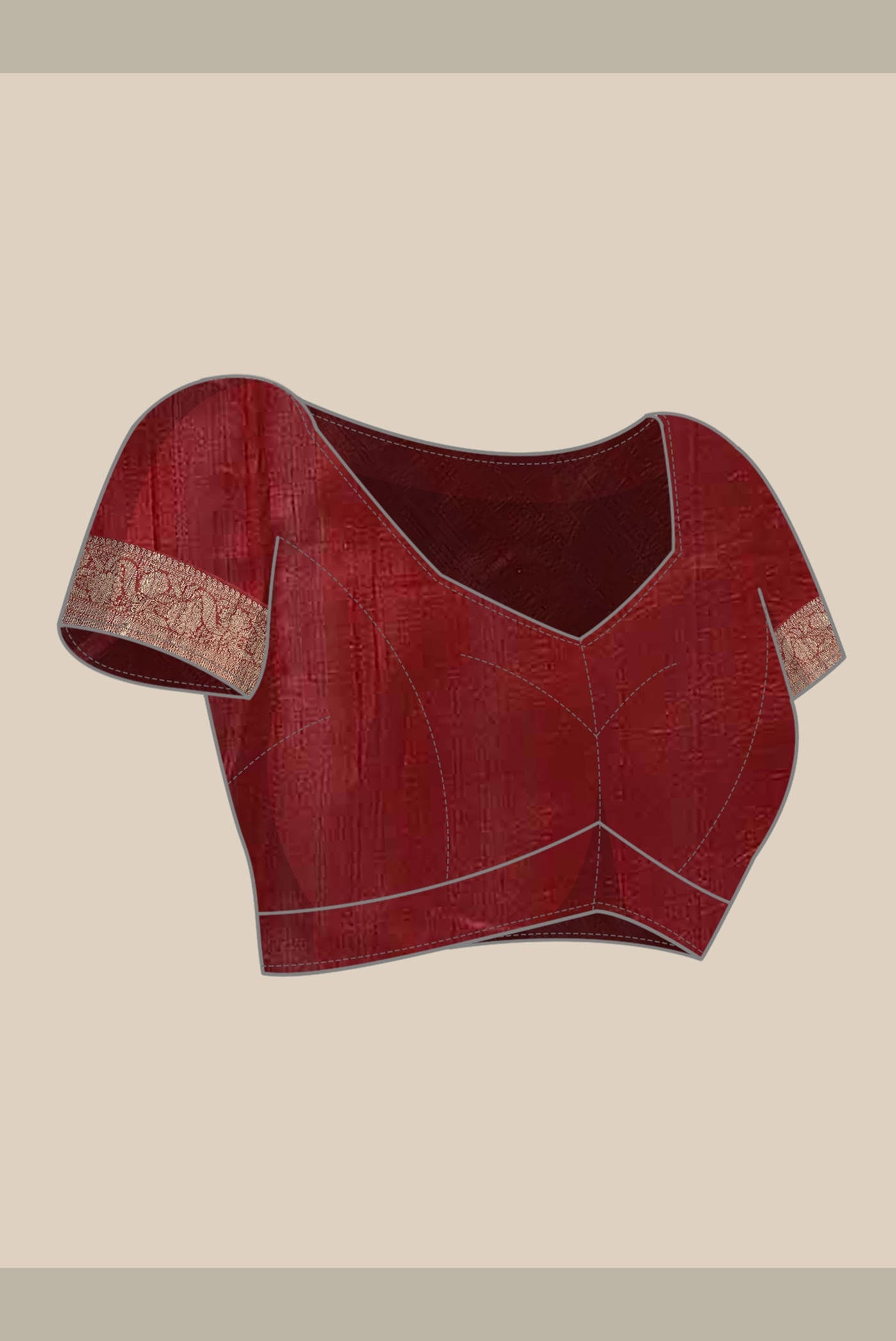 Red Raw Silk Saree