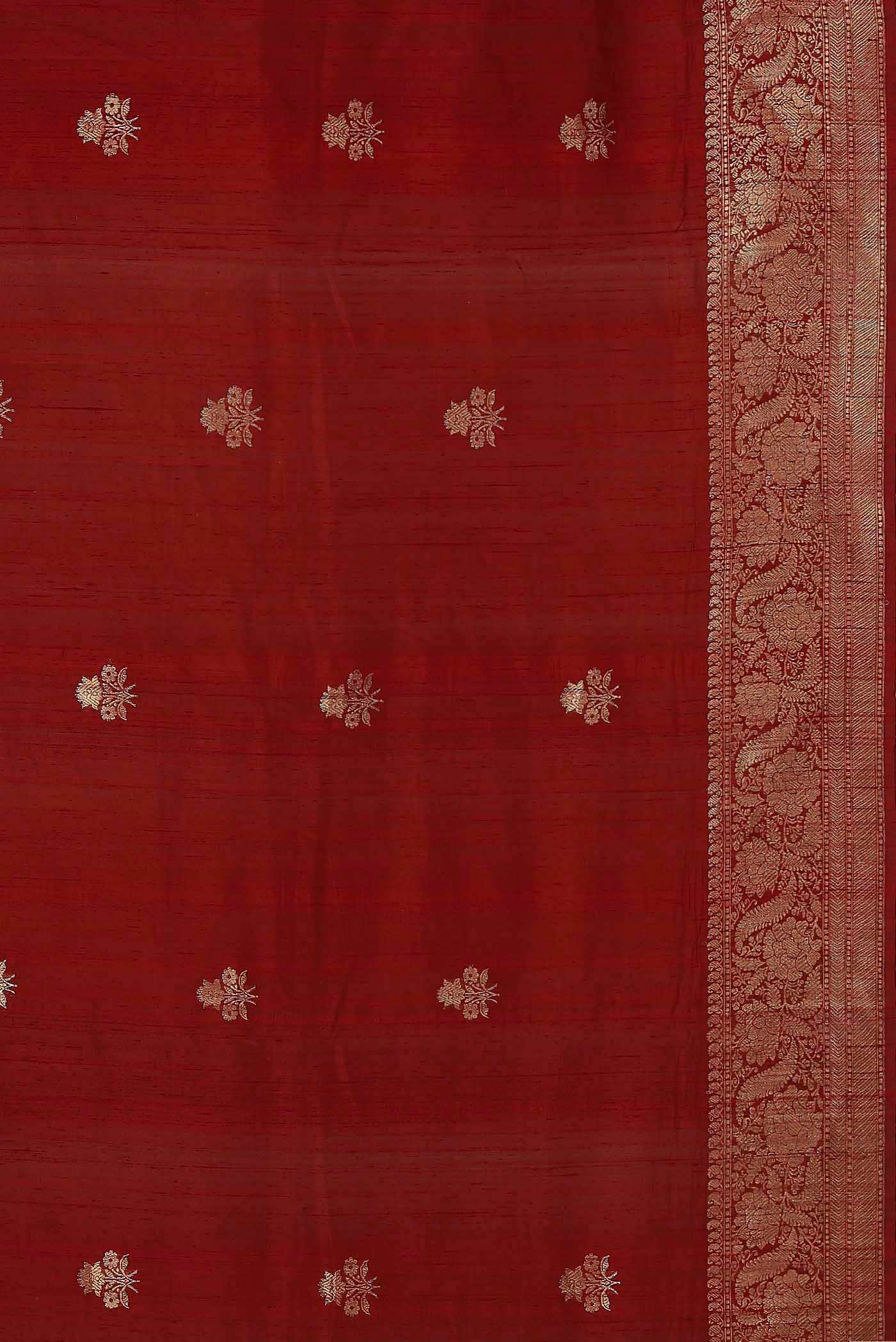 Red Raw Silk Saree
