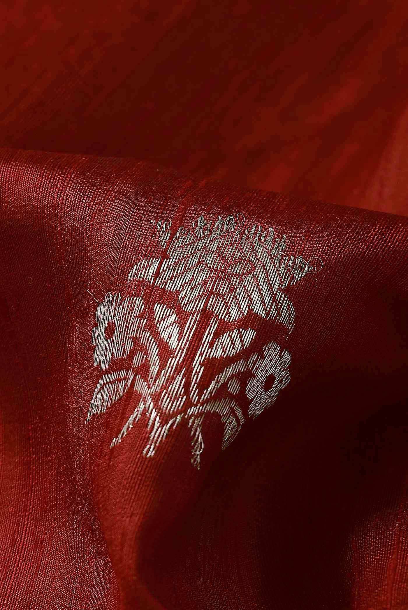 Red Raw Silk Saree