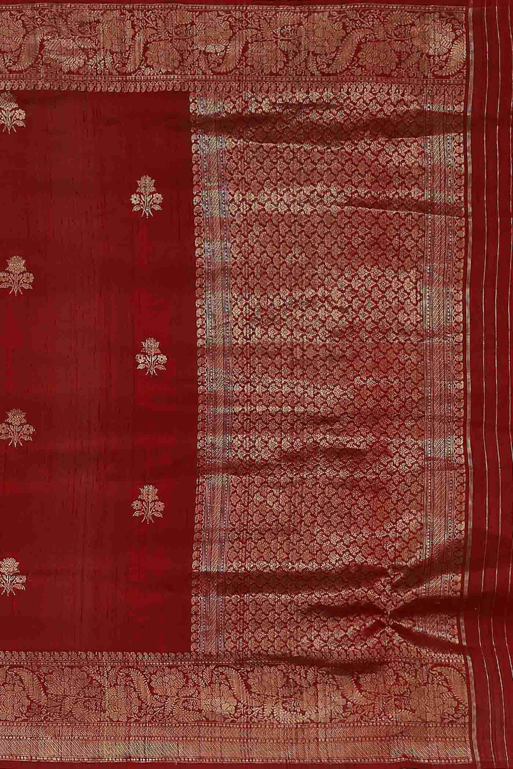 Red Raw Silk Saree