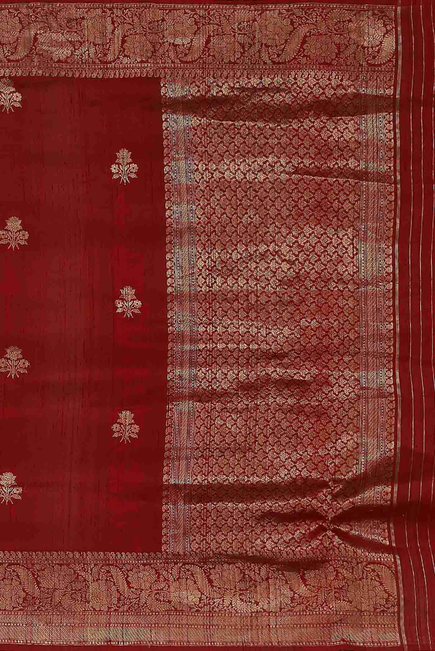 Red Raw Silk Saree