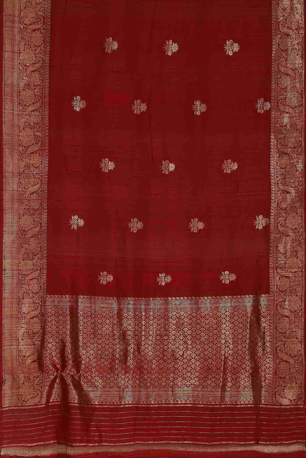 Red Raw Silk Saree