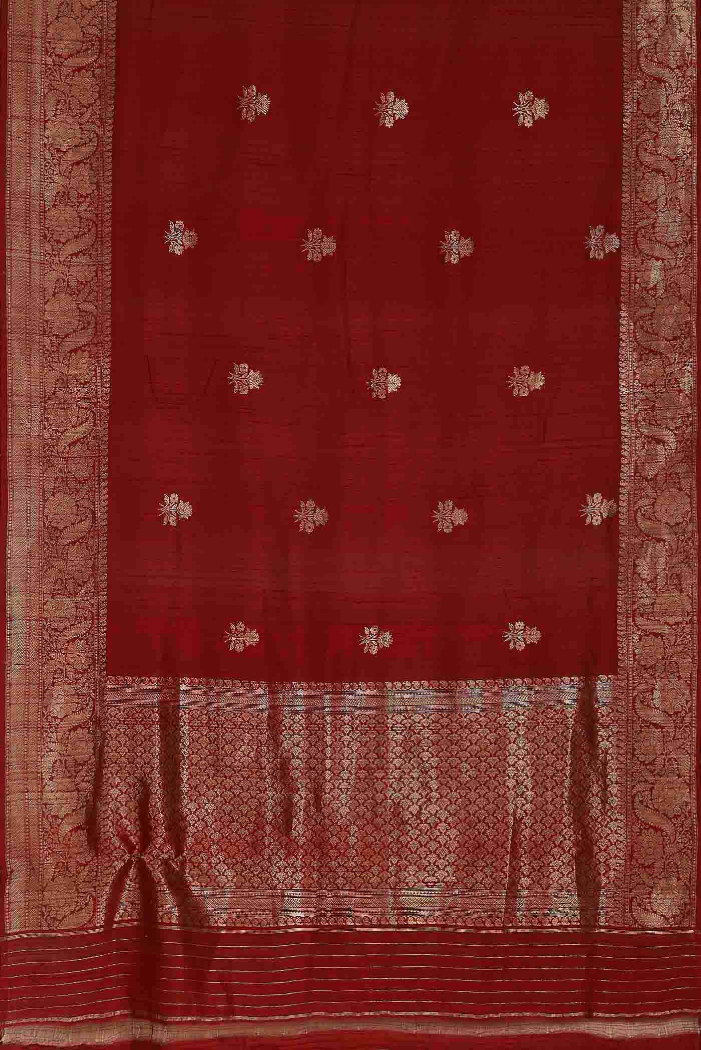 Red Raw Silk Saree