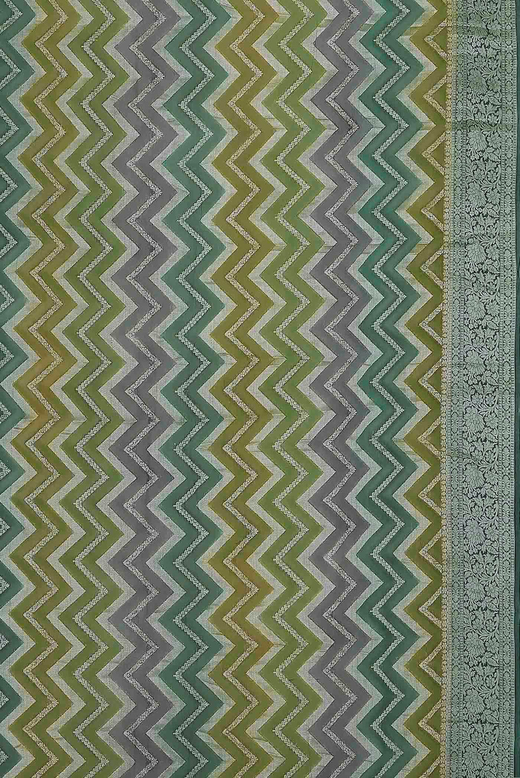 Green Banarasi Georgette Saree