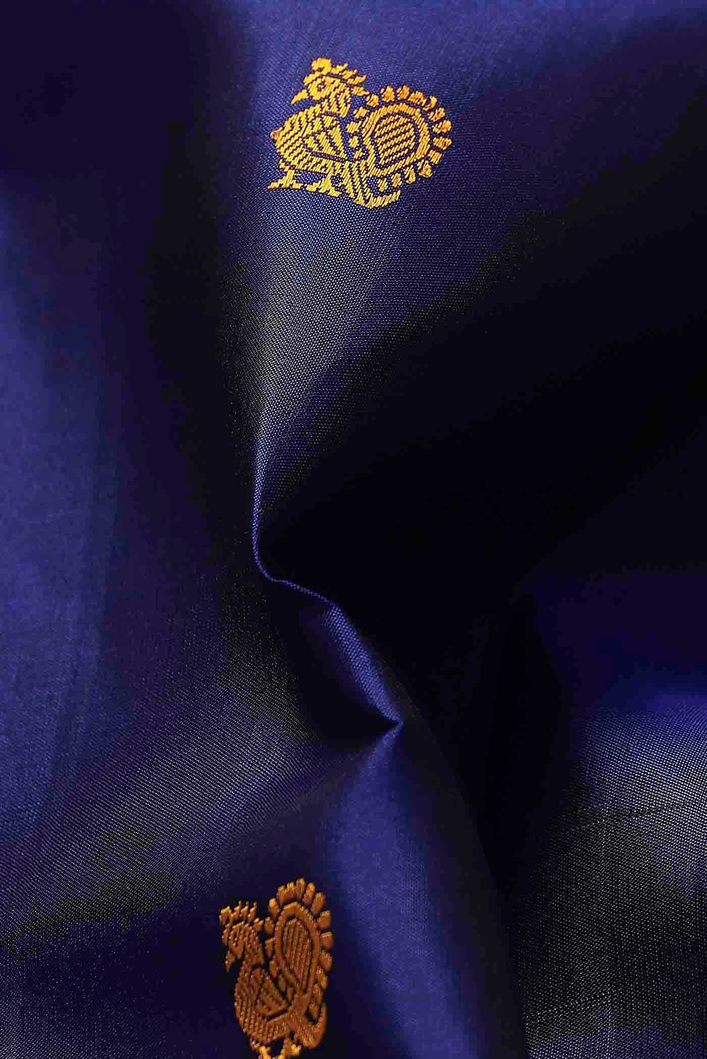 Blue Kanchipuram Silk Saree