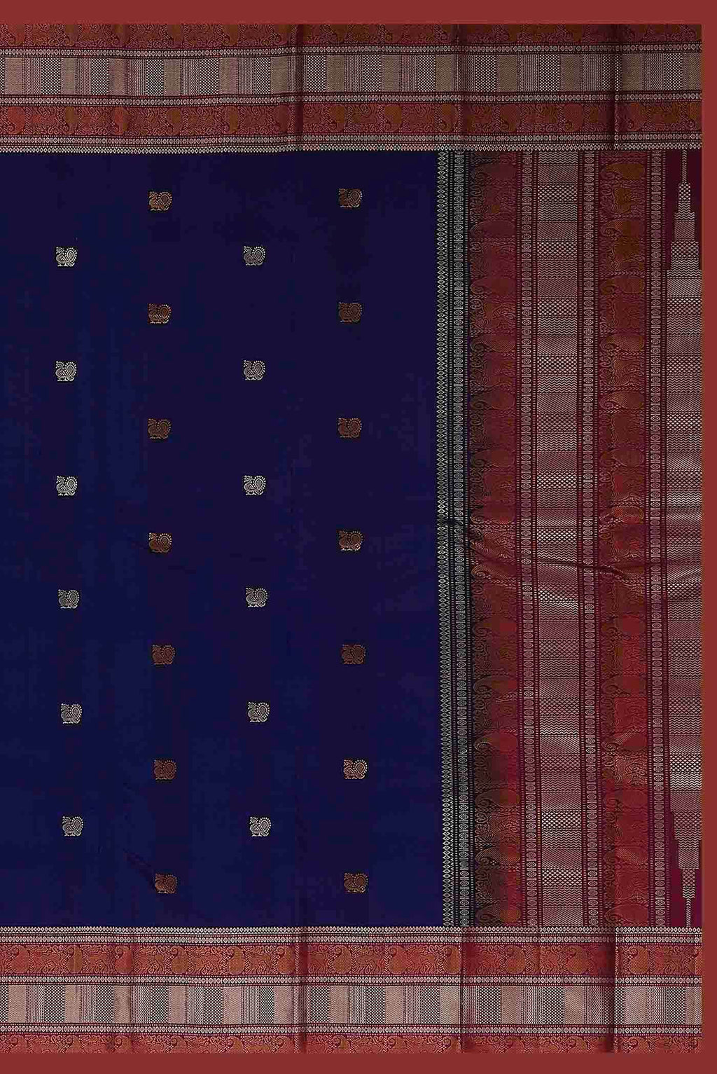 Blue Kanchipuram Silk Saree