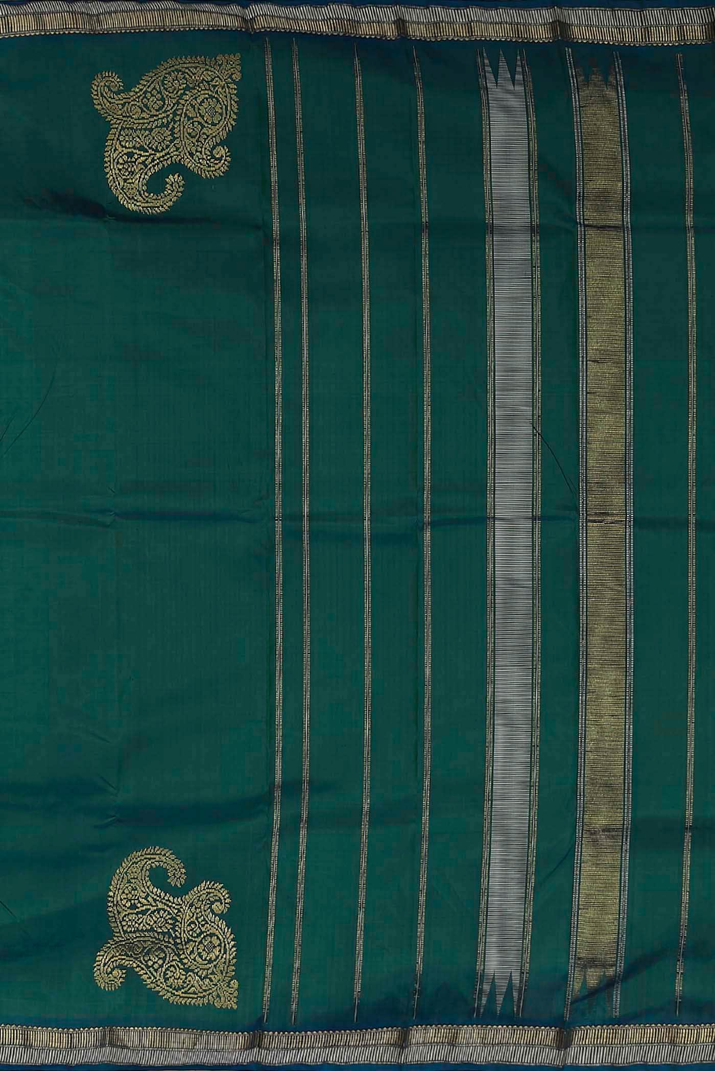 Blue Kanchipuram Silk Saree