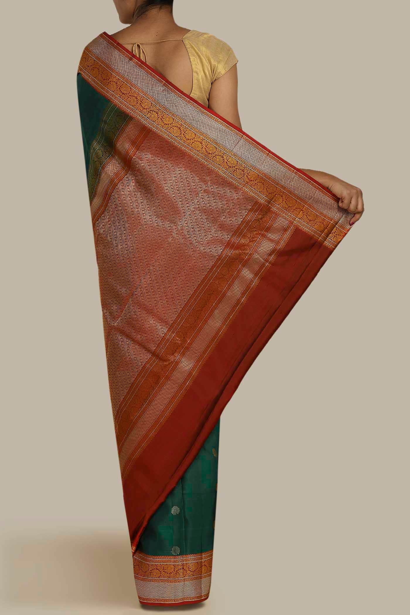 Green Kanchipuram Silk Saree